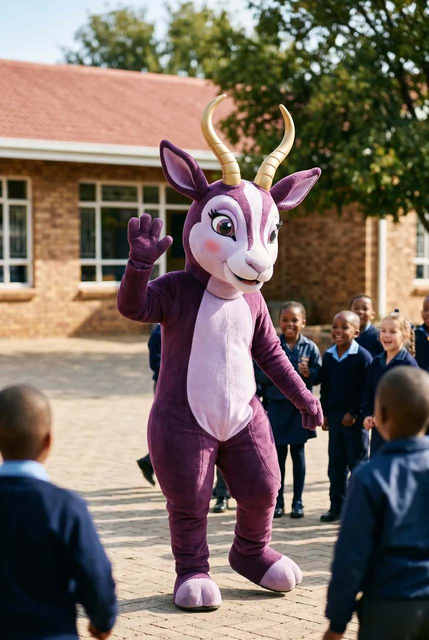 Temoza the springbok mascot
